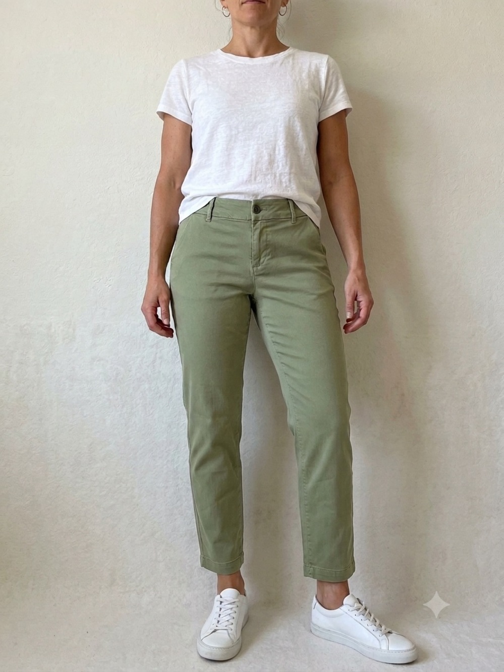 Dear John NWT Olive Green Cropped Straight Jeans